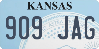 KS license plate 909JAG