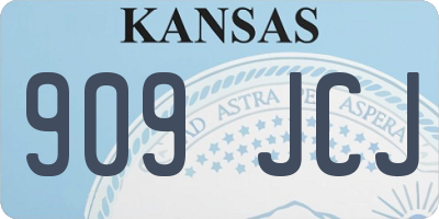 KS license plate 909JCJ