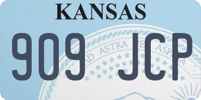 KS license plate 909JCP