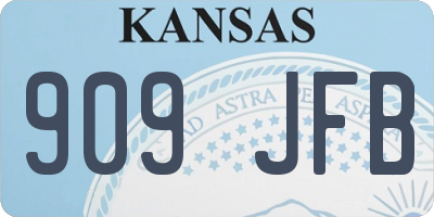 KS license plate 909JFB