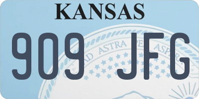 KS license plate 909JFG