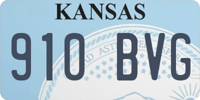 KS license plate 910BVG