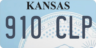 KS license plate 910CLP