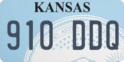 KS license plate 910DDQ