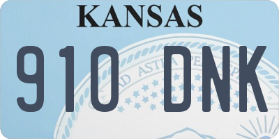 KS license plate 910DNK