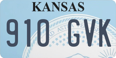 KS license plate 910GVK