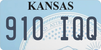 KS license plate 910IQQ