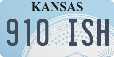 KS license plate 910ISH