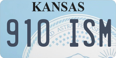 KS license plate 910ISM