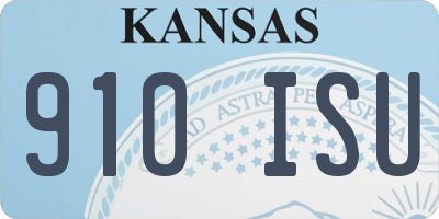 KS license plate 910ISU