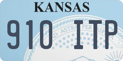 KS license plate 910ITP