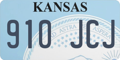KS license plate 910JCJ
