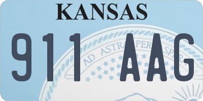 KS license plate 911AAG