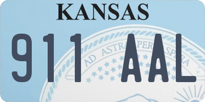 KS license plate 911AAL