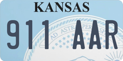 KS license plate 911AAR