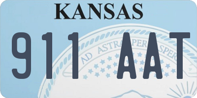 KS license plate 911AAT