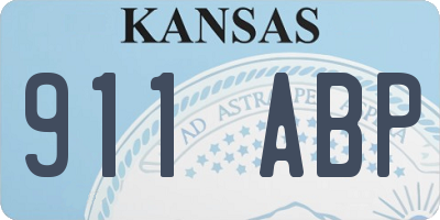 KS license plate 911ABP