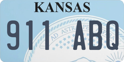 KS license plate 911ABQ