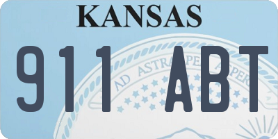 KS license plate 911ABT