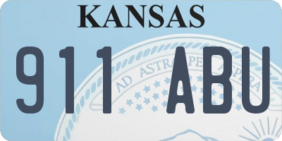 KS license plate 911ABU