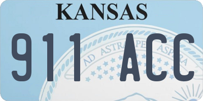 KS license plate 911ACC