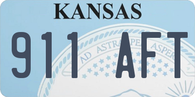 KS license plate 911AFT