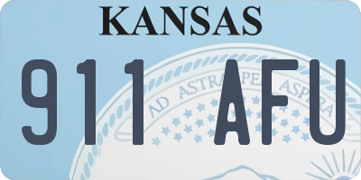 KS license plate 911AFU