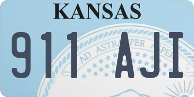 KS license plate 911AJI