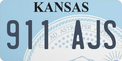 KS license plate 911AJS