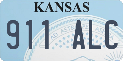KS license plate 911ALC
