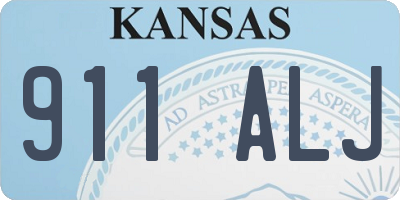 KS license plate 911ALJ