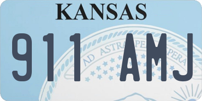 KS license plate 911AMJ