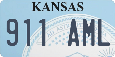 KS license plate 911AML