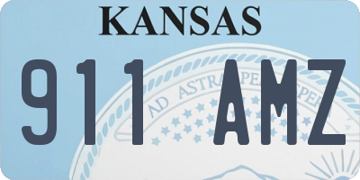 KS license plate 911AMZ