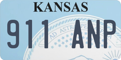 KS license plate 911ANP