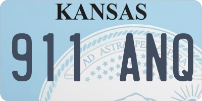 KS license plate 911ANQ