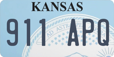 KS license plate 911APQ