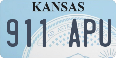 KS license plate 911APU