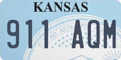 KS license plate 911AQM