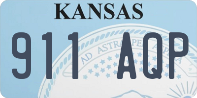 KS license plate 911AQP