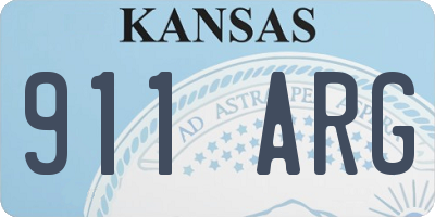 KS license plate 911ARG