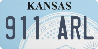 KS license plate 911ARL