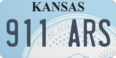 KS license plate 911ARS