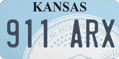 KS license plate 911ARX