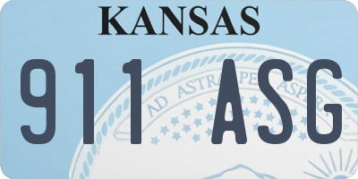 KS license plate 911ASG