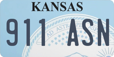KS license plate 911ASN