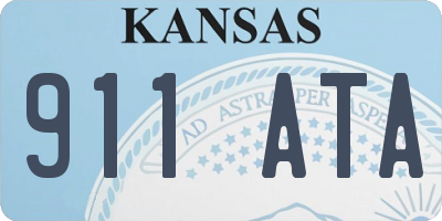 KS license plate 911ATA