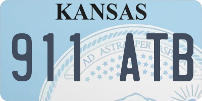 KS license plate 911ATB