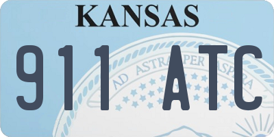 KS license plate 911ATC