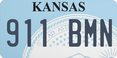 KS license plate 911BMN